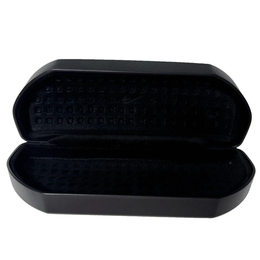 Nike Vision Black Hard Shell Eyeglasses Sunglasses Case Swoosh Logo New